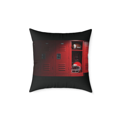 “Game DAY” Football Square Poly Canvas Pillow