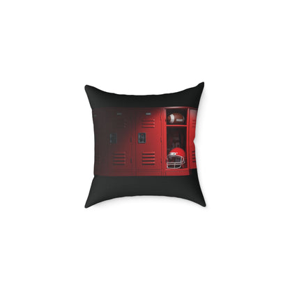 “Game DAY” Football Square Poly Canvas Pillow