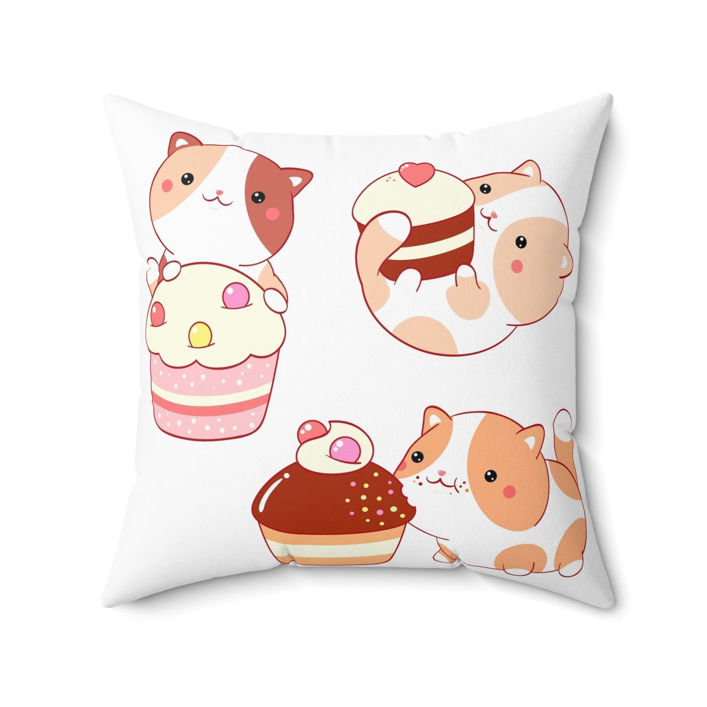 “Sweetie Pie” Spun Square Pillow
