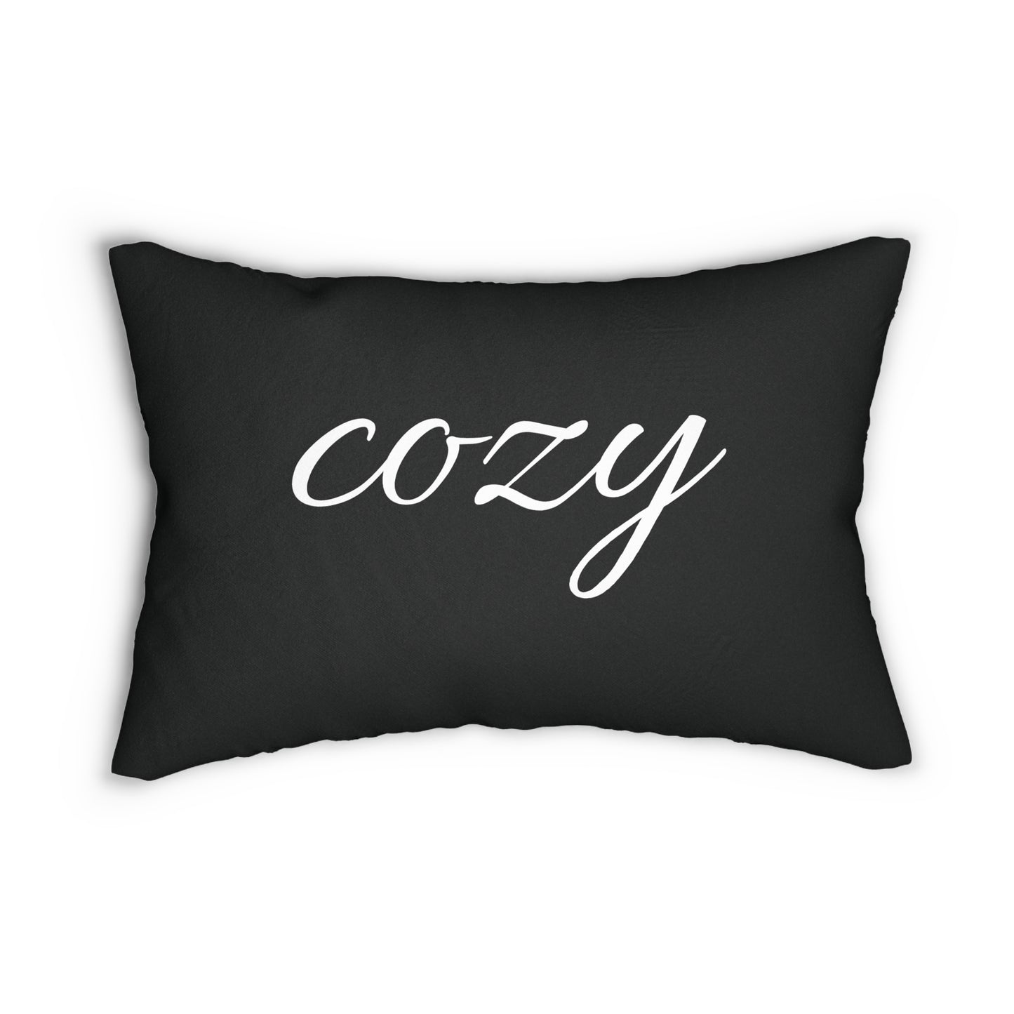 Cozy Spun Polyester Lumbar Pillow, Decorative Cushion, Home Decor, Cozy Home Accents, Gift for Homeowners, Relaxation Pillow