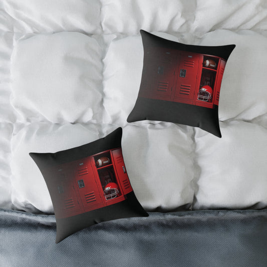 “Game DAY” Football Square Poly Canvas Pillow