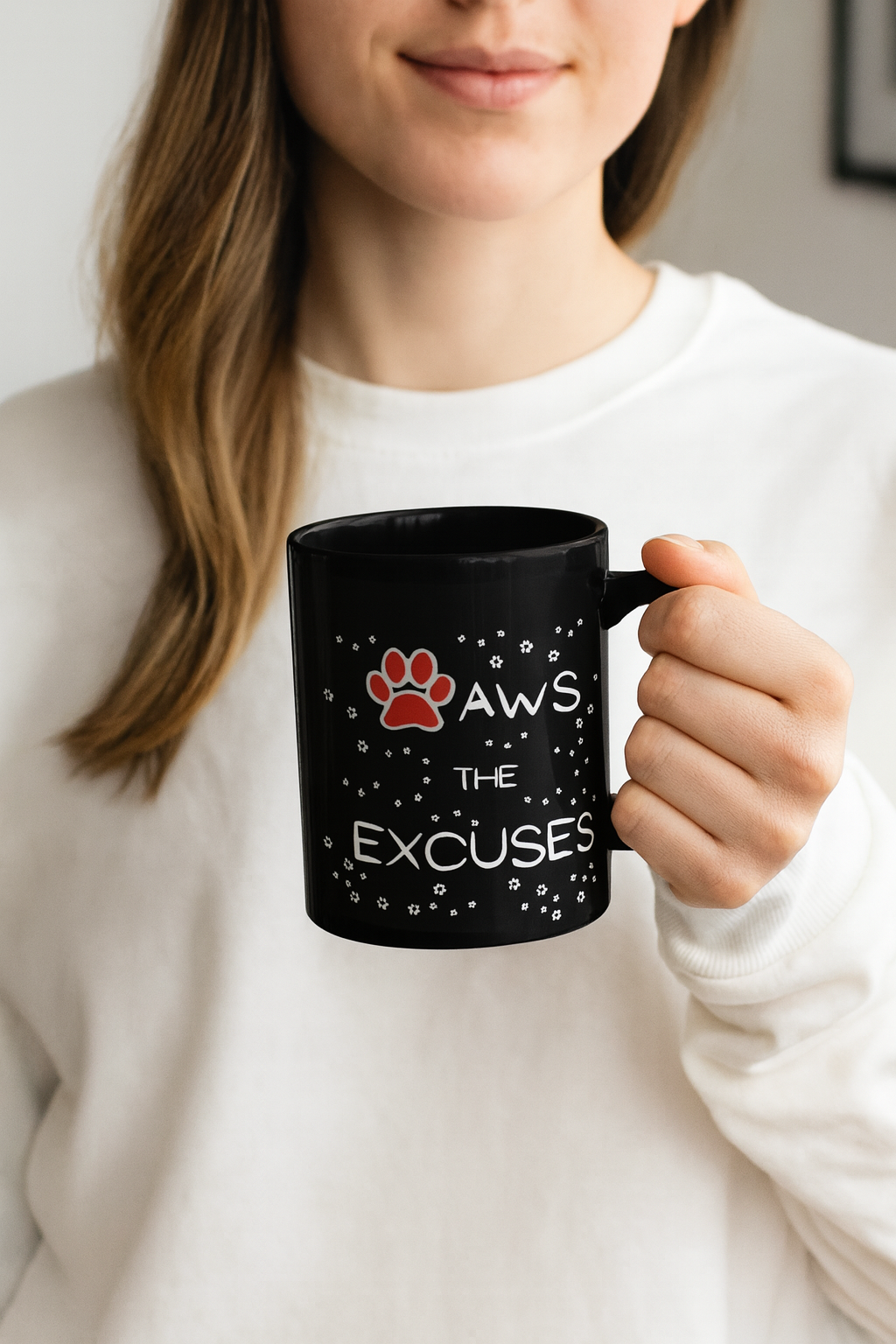 Dog Mom Coffee Mug – Black Ceramic Mug (11oz/15oz) - CozyDreamzLLC