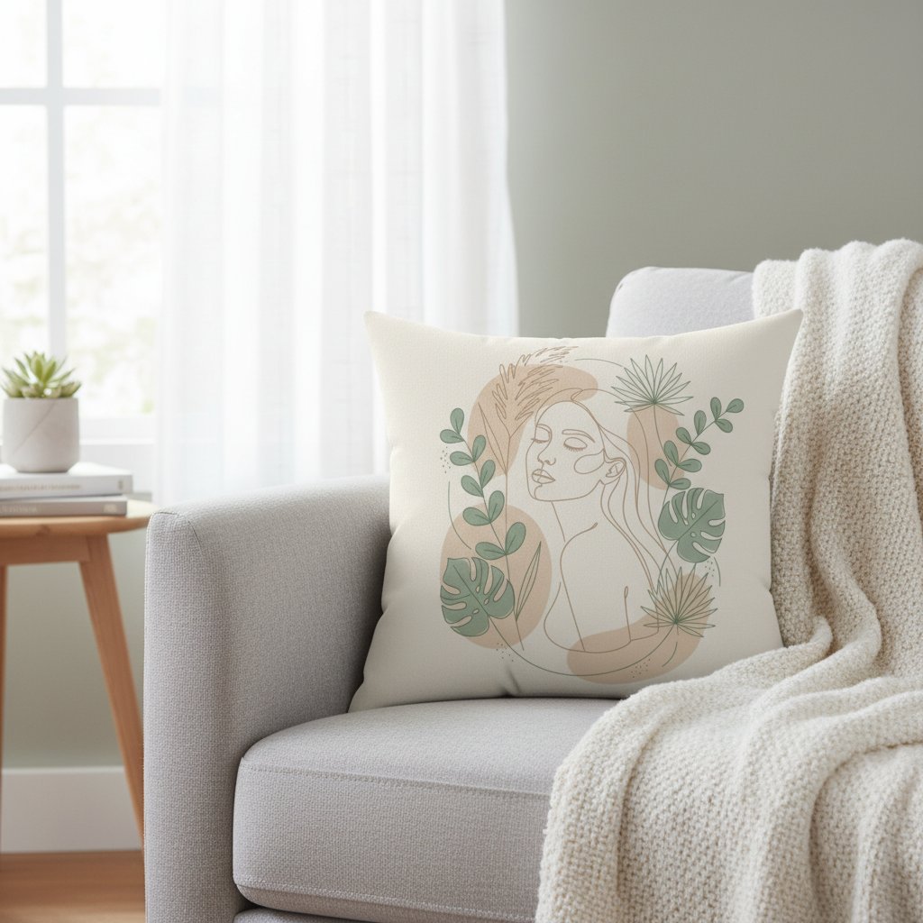 “Nature’s Beauty” Boho Pillow
