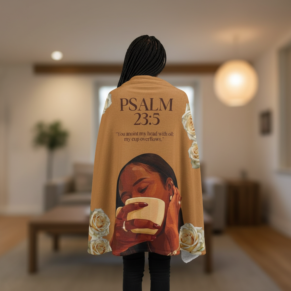 “Jesus Fills My Cup” Throw Blanket