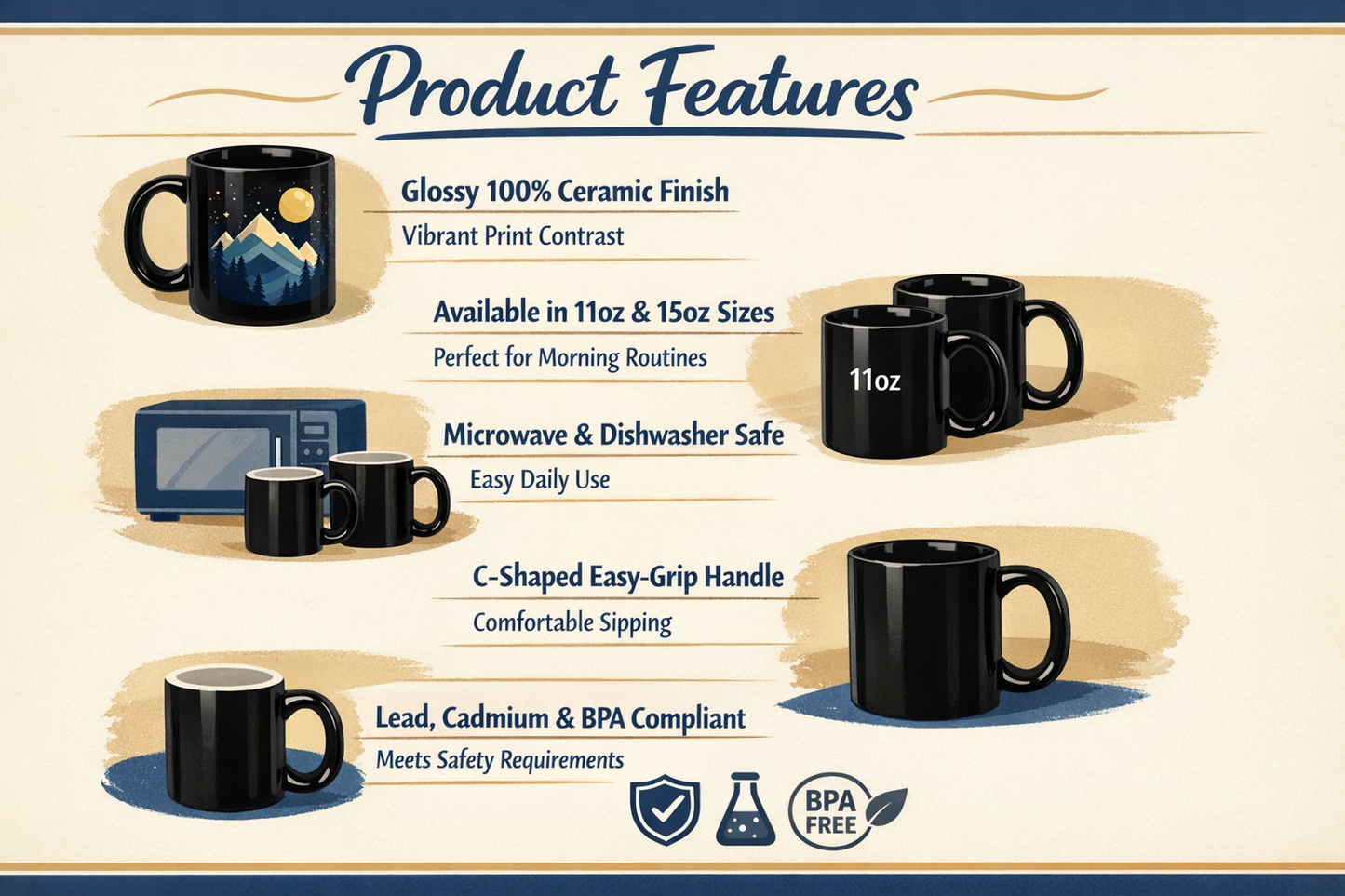 Corporate Girlie Black Mug — 'I Work Late Cause I'm a Corporate Girlie' 11oz/15oz