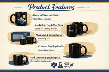 Corporate Girlie Black Mug — 'I Work Late Cause I'm a Corporate Girlie' 11oz/15oz