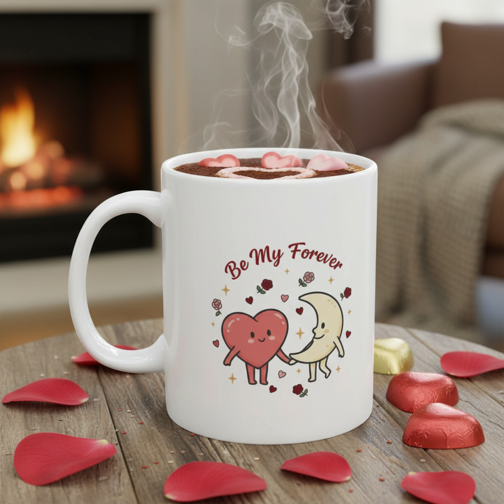 “Love You To The Moon” — Cute Coffee Mug (11oz & 15oz)