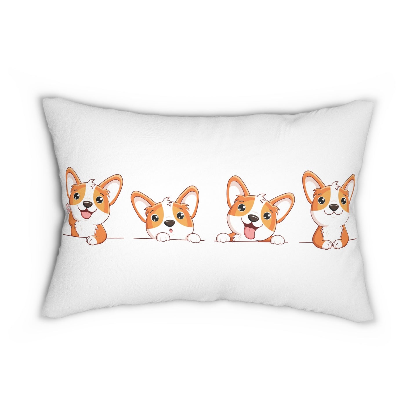 “Furry Buddy” Lumbar Pillow - Adorable Dog Decor for Pet Lovers