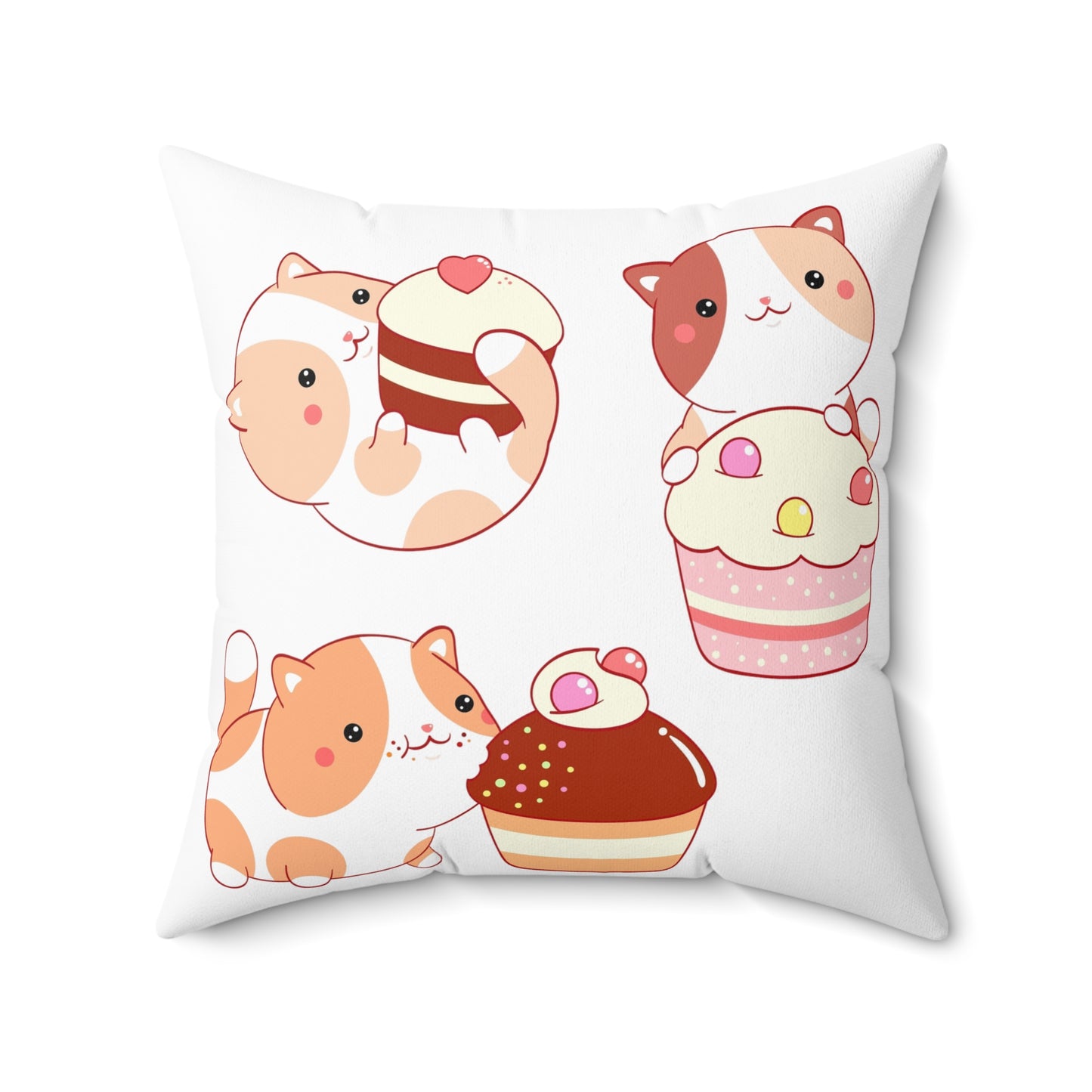 “Sweetie Pie” Spun Square Pillow
