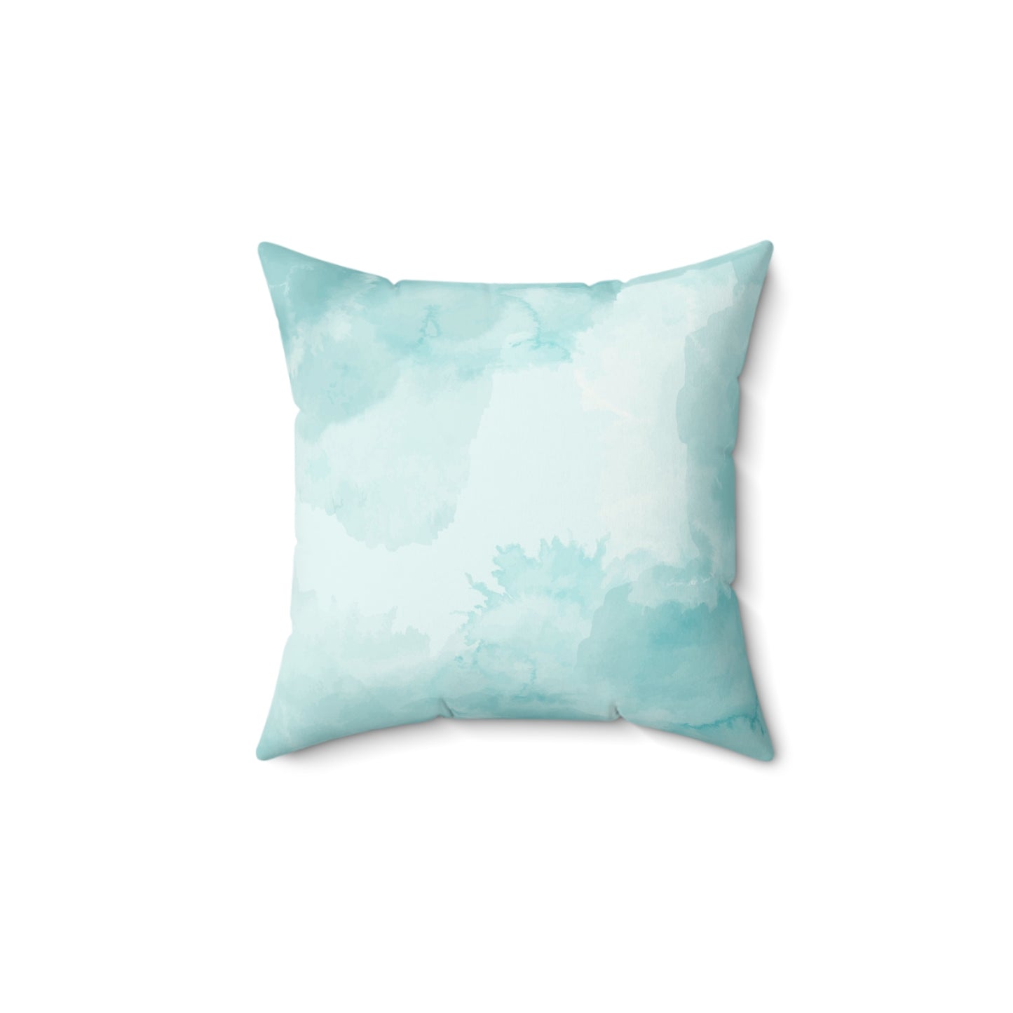 “Misty” Aqua Suede Pillow