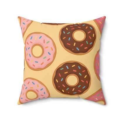 “Donut Café” Square Pillow