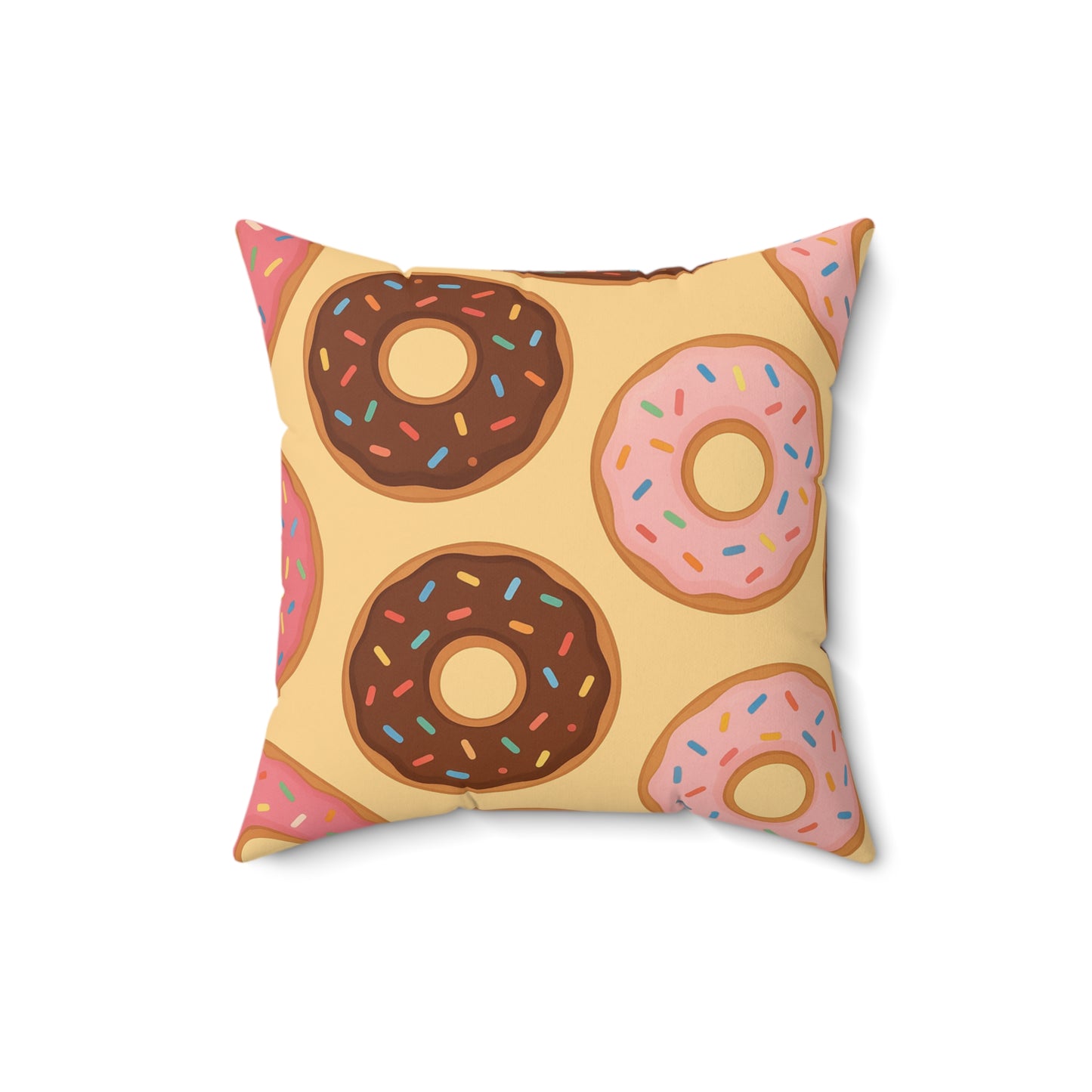“Donut Café” Square Pillow