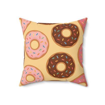 “Donut Café” Square Pillow