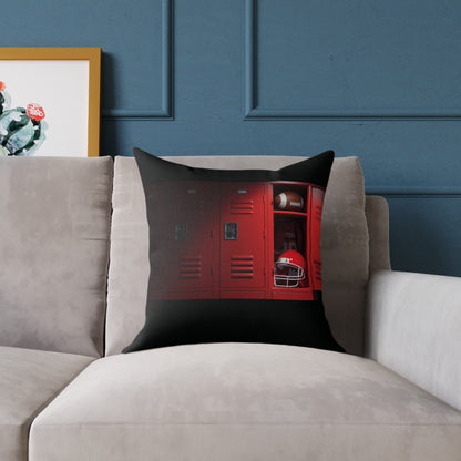 “Game DAY” Football Square Poly Canvas Pillow