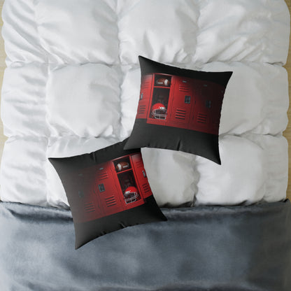 “Game DAY” Football Square Poly Canvas Pillow