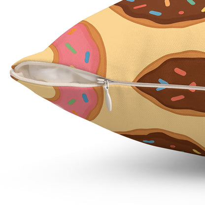 “Donut Café” Square Pillow