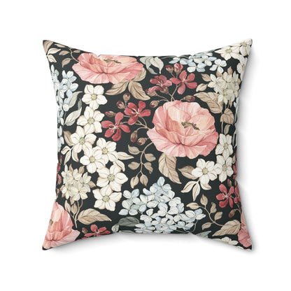 Floral Home Décor Pillow | Cozy Cushion for Living Room | Gift for Housewarming, Weddings, or Mother's Day, Decorative Throw Pillow