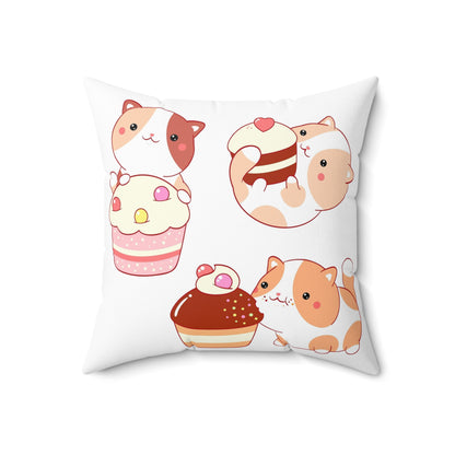 “Sweetie Pie” Spun Square Pillow