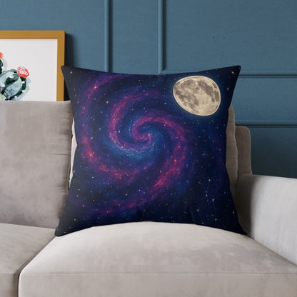 Galactic Spiral Pillow for Cosmic Decor, Space Themed Cushion, Astronaut Bedroom, Galaxy Throw Pillow, Celestial Home Accessory