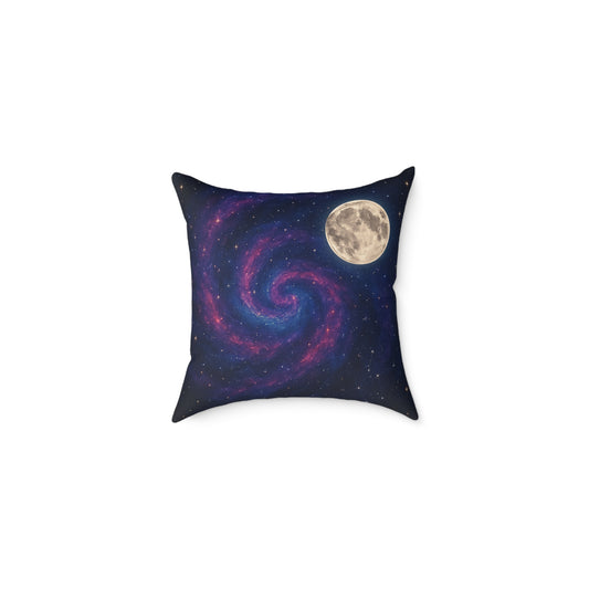 Galactic Spiral Pillow for Cosmic Decor, Space Themed Cushion, Astronaut Bedroom, Galaxy Throw Pillow, Celestial Home Accessory