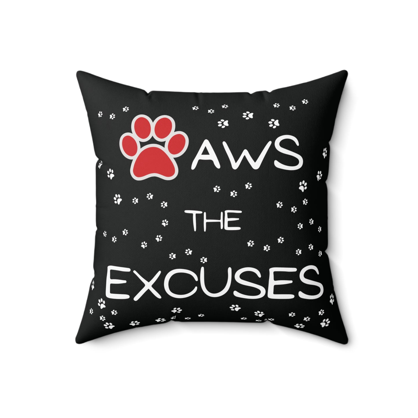 Funny Dog Lover Decorative Throw Pillow - Black - CozyDreamzLLC