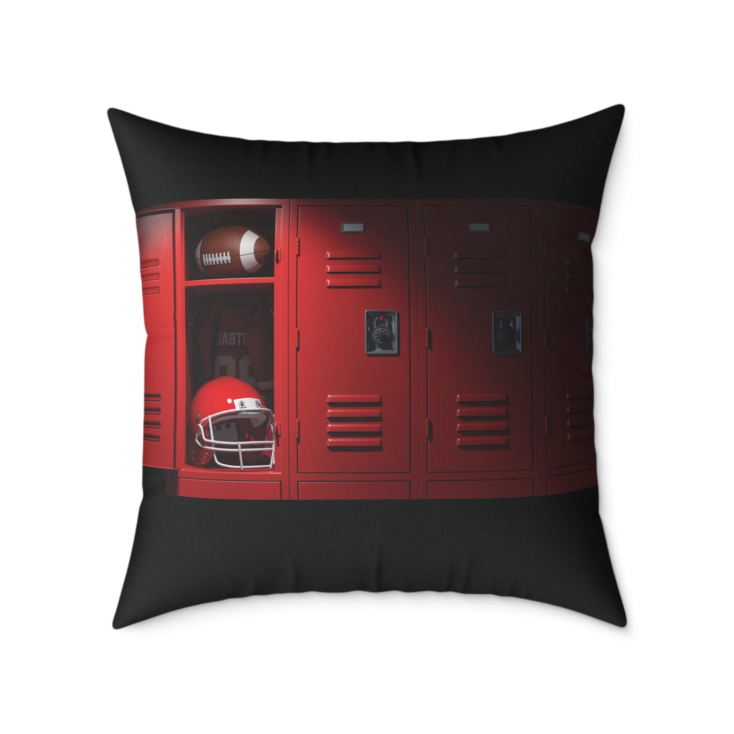 “Game DAY” Football Square Poly Canvas Pillow