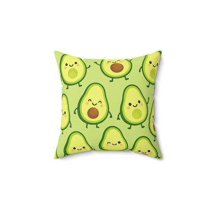 “Guac Babe” – Kawaii Avocado Decorative Throw