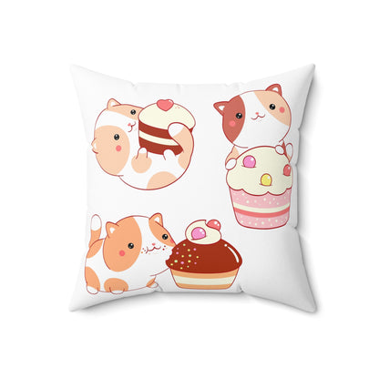 “Sweetie Pie” Spun Square Pillow