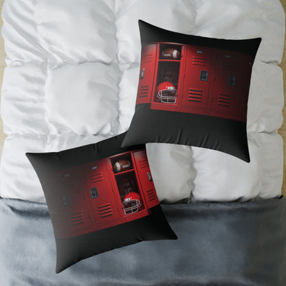 “Game DAY” Football Square Poly Canvas Pillow