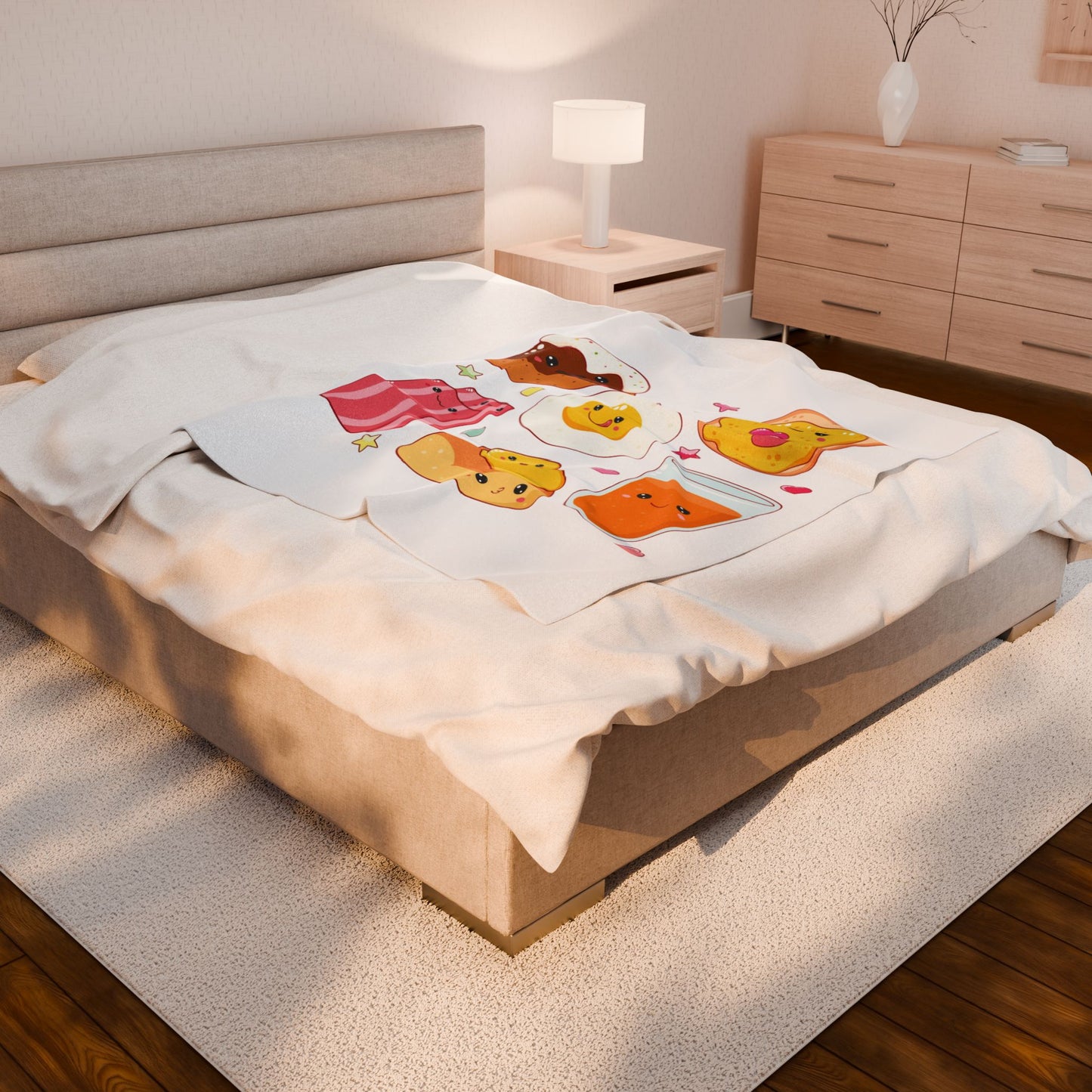 “Cutesy” Foodie Plush Blanket