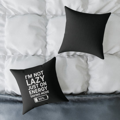Lazy Energy Saving Mode Pillow, Funny Home Decor, Couch Cushion, Gift for Him, Quirky Dorm Room Decor, Unique Pillow