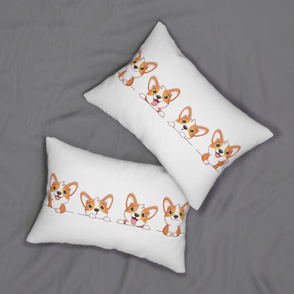 “Furry Buddy” Lumbar Pillow - Adorable Dog Decor for Pet Lovers