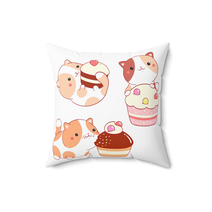 “Sweetie Pie” Spun Square Pillow