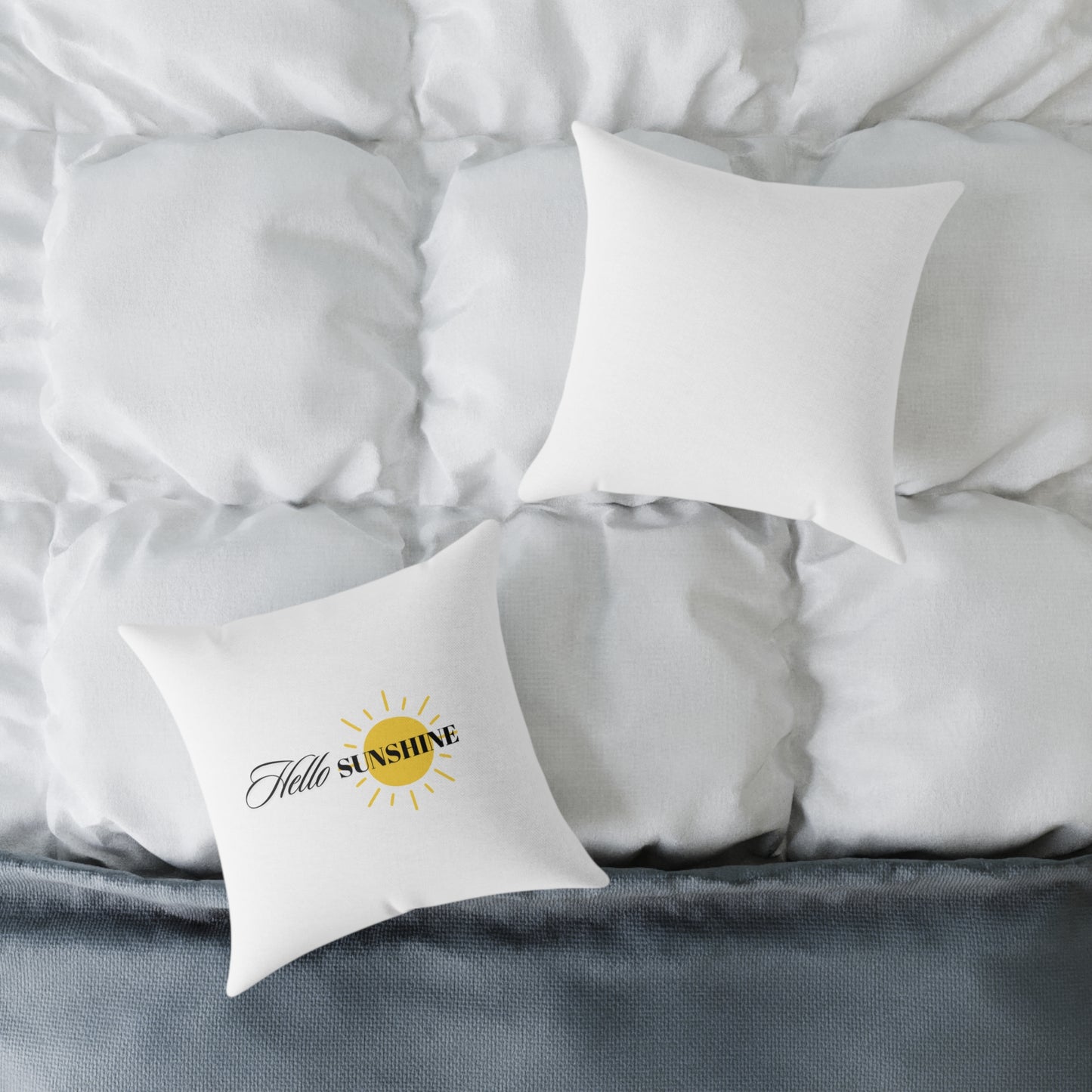 Hello Sunshine Pillow, Decorative Cushion, Home Decor Ideas, Gift for Her, Summer Decor, Cheerful Accent Pillow