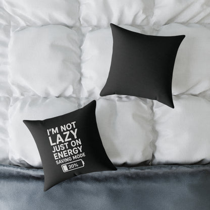 Lazy Energy Saving Mode Pillow, Funny Home Decor, Couch Cushion, Gift for Him, Quirky Dorm Room Decor, Unique Pillow