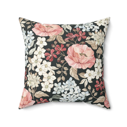 Floral Home Décor Pillow | Cozy Cushion for Living Room | Gift for Housewarming, Weddings, or Mother's Day, Decorative Throw Pillow