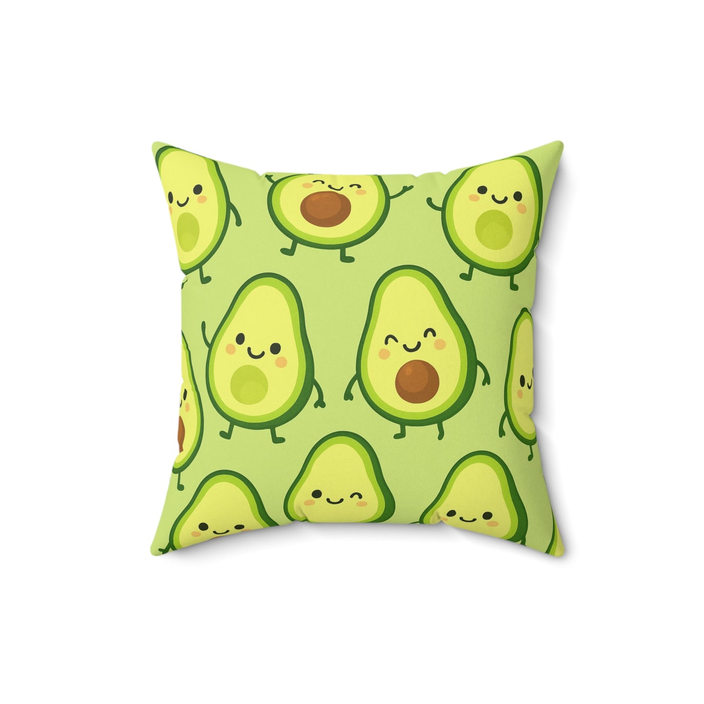 “Guac Babe” – Kawaii Avocado Decorative Throw