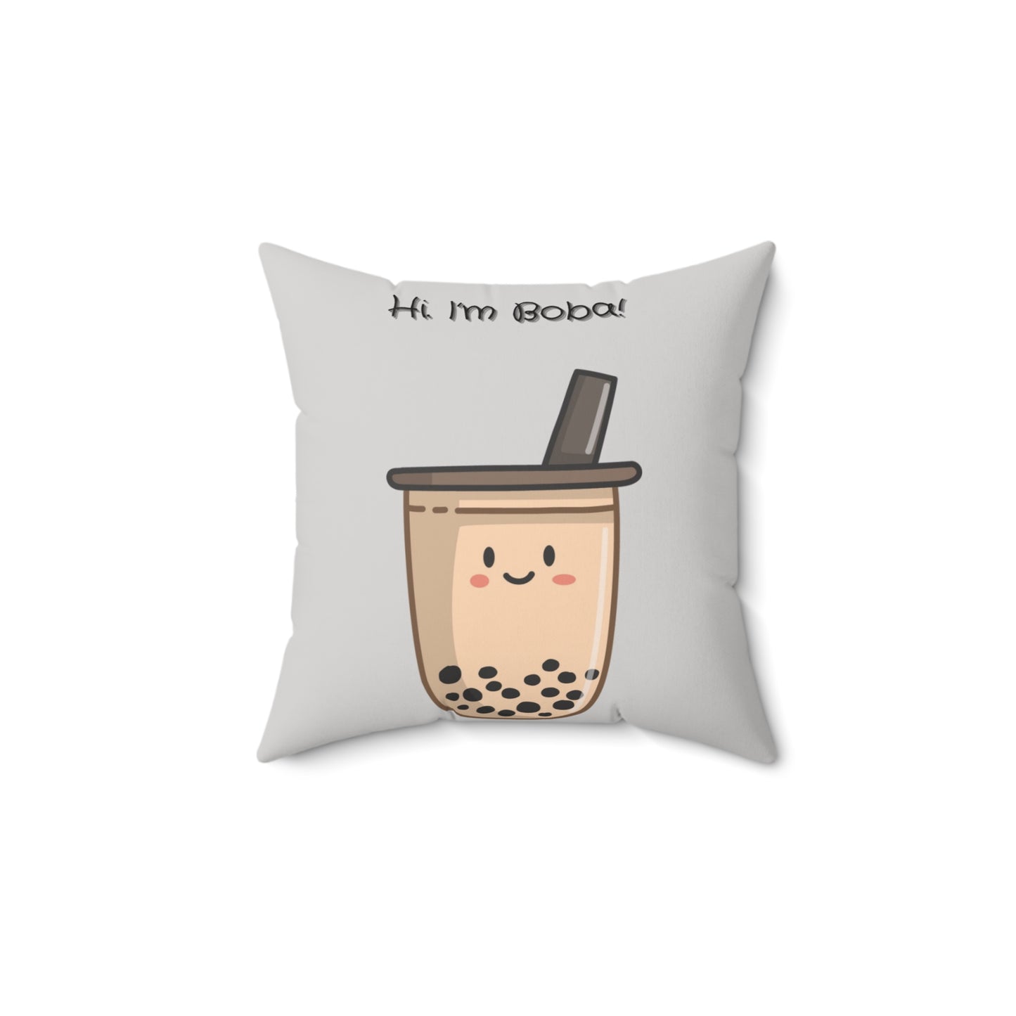 “Boba” Cute Spun Pillow