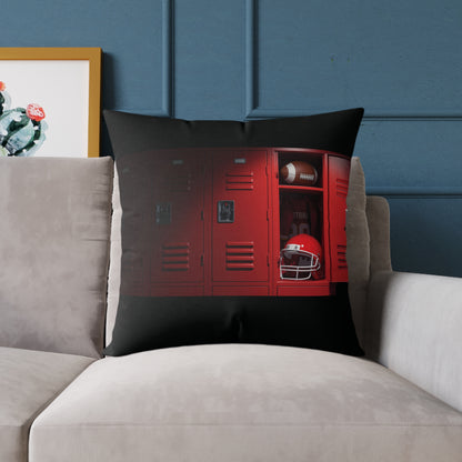 “Game DAY” Football Square Poly Canvas Pillow