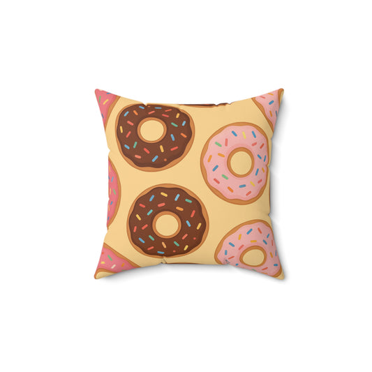 “Donut Café” Square Pillow