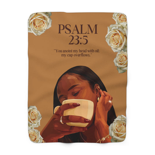 “Jesus Fills My Cup” Throw Blanket