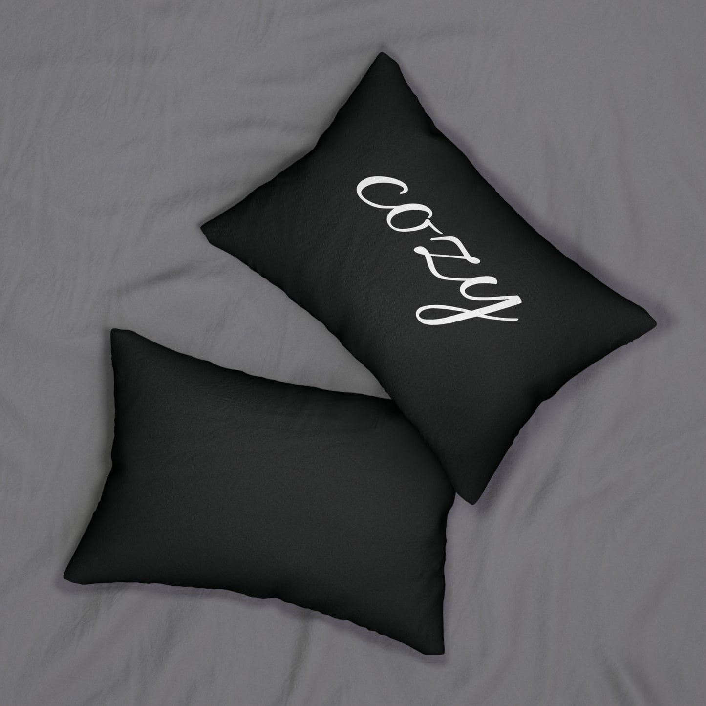 Cozy Spun Polyester Lumbar Pillow, Decorative Cushion, Home Decor, Cozy Home Accents, Gift for Homeowners, Relaxation Pillow