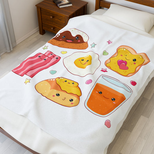 “Cutesy” Foodie Plush Blanket