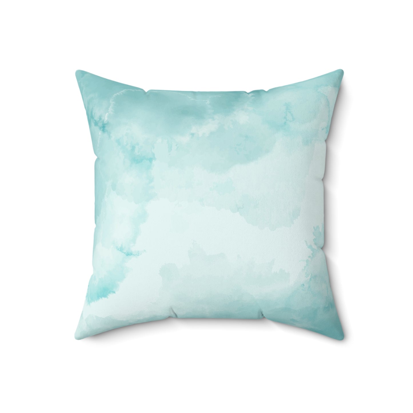 “Misty” Aqua Suede Pillow