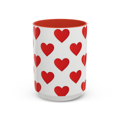 Red Hearts Valentine Ceramic Mug (11/15oz)