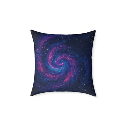 Galactic Spiral Pillow for Cosmic Decor, Space Themed Cushion, Astronaut Bedroom, Galaxy Throw Pillow, Celestial Home Accessory