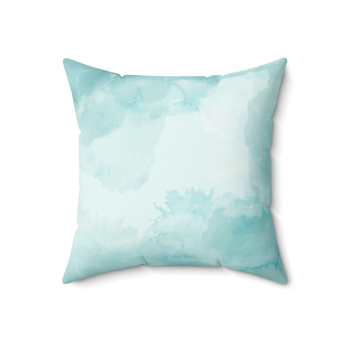 “Misty” Aqua Suede Pillow